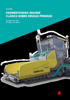 Extendedoras asfálticas sobre orugas Ammann AFT 800-3