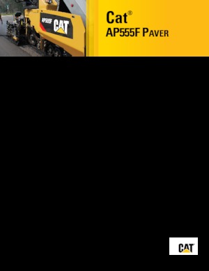 Extendedoras asfálticas sobre orugas Caterpillar AP555F