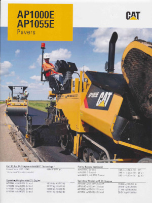 Extendedoras asfálticas sobre orugas Caterpillar AP1000E