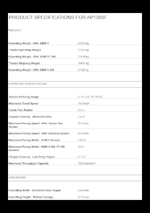 Extendedoras asfálticas sobre orugas Caterpillar AP1055F