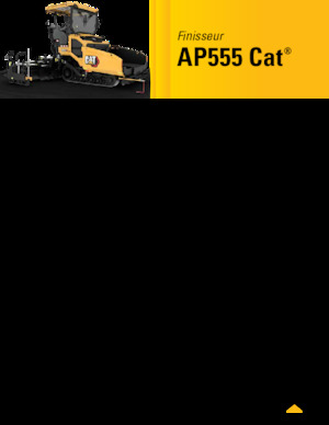 Extendedoras asfálticas sobre orugas Caterpillar AP555