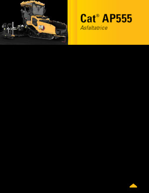 Extendedoras asfálticas sobre orugas Caterpillar AP555
