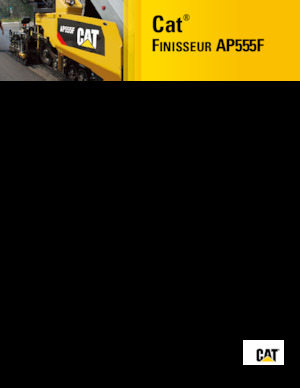 Extendedoras asfálticas sobre orugas Caterpillar AP555F
