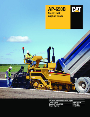 Extendedoras asfálticas sobre orugas Caterpillar AP650B