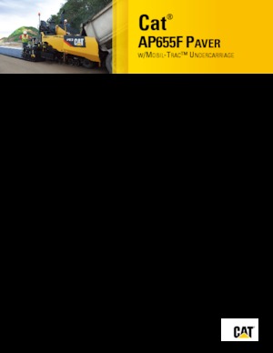 Extendedoras asfálticas sobre orugas Caterpillar AP655F