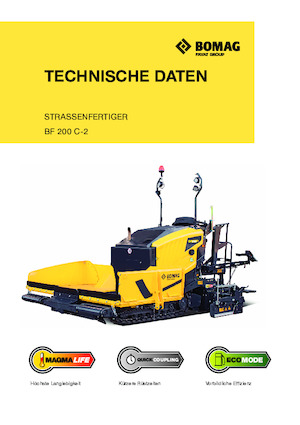 Extendedoras asfálticas sobre orugas Bomag BF 200 C 2 S 200