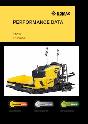 Extendedoras asfálticas sobre orugas Bomag BF 200 C 2 S 200