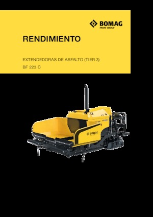 Extendedoras asfálticas sobre orugas Bomag BF 223 C