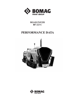 Extendedoras asfálticas sobre orugas Bomag BF 223 C