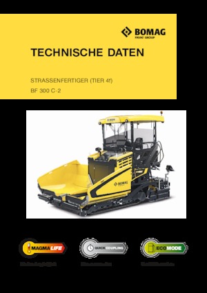 Extendedoras asfálticas sobre orugas Bomag BF 300 C 2 S 340-2