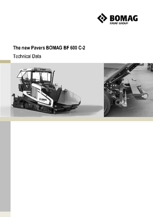 Extendedoras asfálticas sobre orugas Bomag BF 600 C 2 S 500