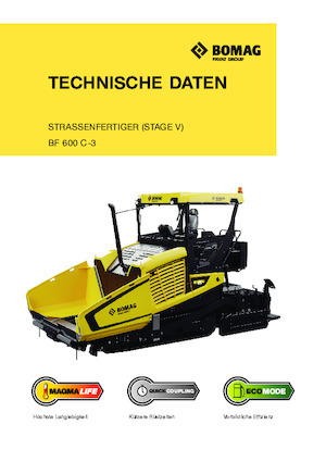 Extendedoras asfálticas sobre orugas Bomag BF 600 C 3 S 600