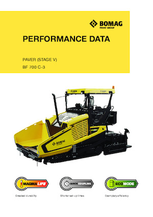 Extendedoras asfálticas sobre orugas Bomag BF 700 C 3 S 500