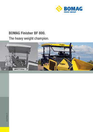 Extendedoras asfálticas sobre orugas Bomag BF 800 C S 600