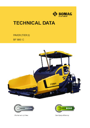 Extendedoras asfálticas sobre orugas Bomag BF 880 C