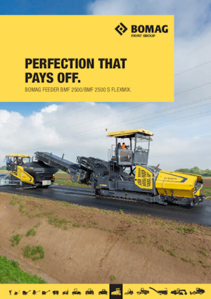 Extendedoras asfálticas sobre orugas Bomag BMF 2500 S FLEXMIX