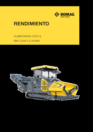 Extendedoras asfálticas sobre orugas Bomag BMF 2500 S FLEXMIX