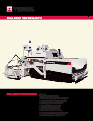 Extendedoras asfálticas sobre orugas Terex CR362L