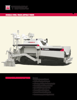 Extendedoras asfálticas sobre orugas Terex CR362LS