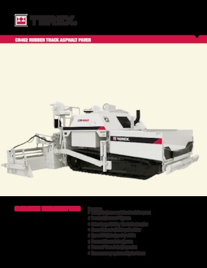 Extendedoras asfálticas sobre orugas Terex CR462