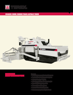 Extendedoras asfálticas sobre orugas Terex CR462RX