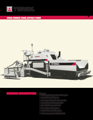 Extendedoras asfálticas sobre orugas Terex CR562