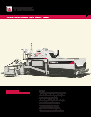 Extendedoras asfálticas sobre orugas Terex CR562RX