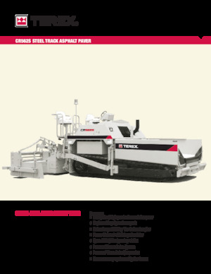 Extendedoras asfálticas sobre orugas Terex CR562S