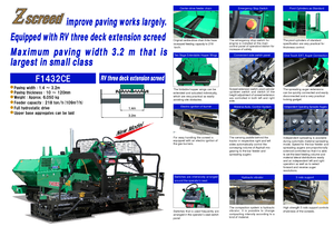 Extendedoras asfálticas sobre orugas Hanta F 1432 CE