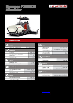 Extendedoras asfálticas sobre orugas Dynapac F2500CS