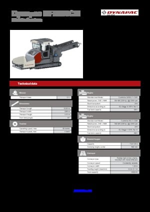 Extendedoras asfálticas sobre orugas Dynapac MF2500CM