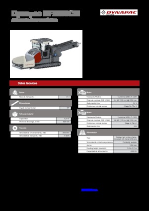 Extendedoras asfálticas sobre orugas Dynapac MF2500CM