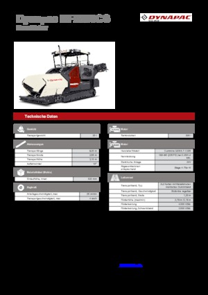 Extendedoras asfálticas sobre orugas Dynapac MF2500CS