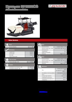 Extendedoras asfálticas sobre orugas Dynapac MF2500CS