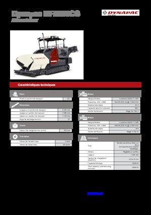 Extendedoras asfálticas sobre orugas Dynapac MF2500CS