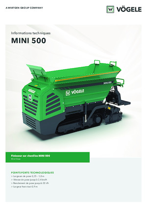 Extendedoras asfálticas sobre orugas Vögele MINI 500