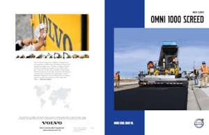 Extendedoras asfálticas sobre orugas Volvo OMNI 1000 SCREED