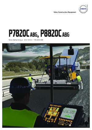 Extendedoras asfálticas sobre orugas Volvo P8820C ABG