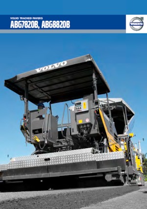 Extendedoras asfálticas sobre orugas Volvo ABG7820B