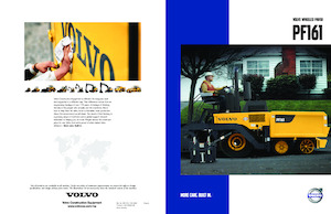 Extendedoras asfálticas sobre orugas Volvo PF161