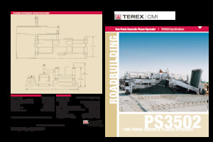Extendedoras asfálticas sobre orugas Terex PS3502