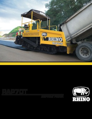 Extendedoras asfálticas sobre orugas RHINO RAP70T