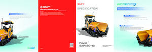 Extendedoras asfálticas sobre orugas Sany SAP45C-10