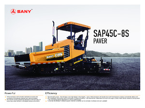 Extendedoras asfálticas sobre orugas Sany SAP45C-8S