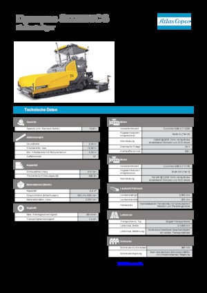 Extendedoras asfálticas sobre orugas Dynapac SD 2500 CS