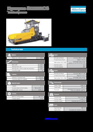 Extendedoras asfálticas sobre orugas Dynapac SD 2500 CS
