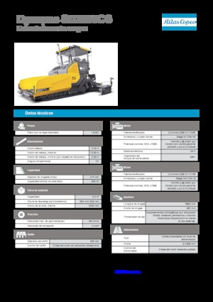 Extendedoras asfálticas sobre orugas Dynapac SD 2500 CS