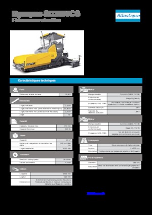 Extendedoras asfálticas sobre orugas Dynapac SD 2500 CS