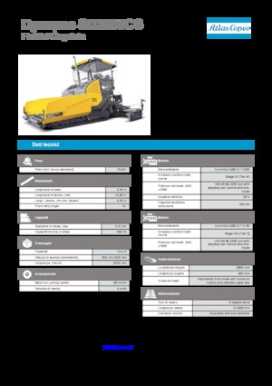 Extendedoras asfálticas sobre orugas Dynapac SD 2500 CS