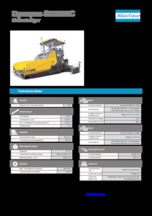Extendedoras asfálticas sobre orugas Dynapac SD 2550 C
